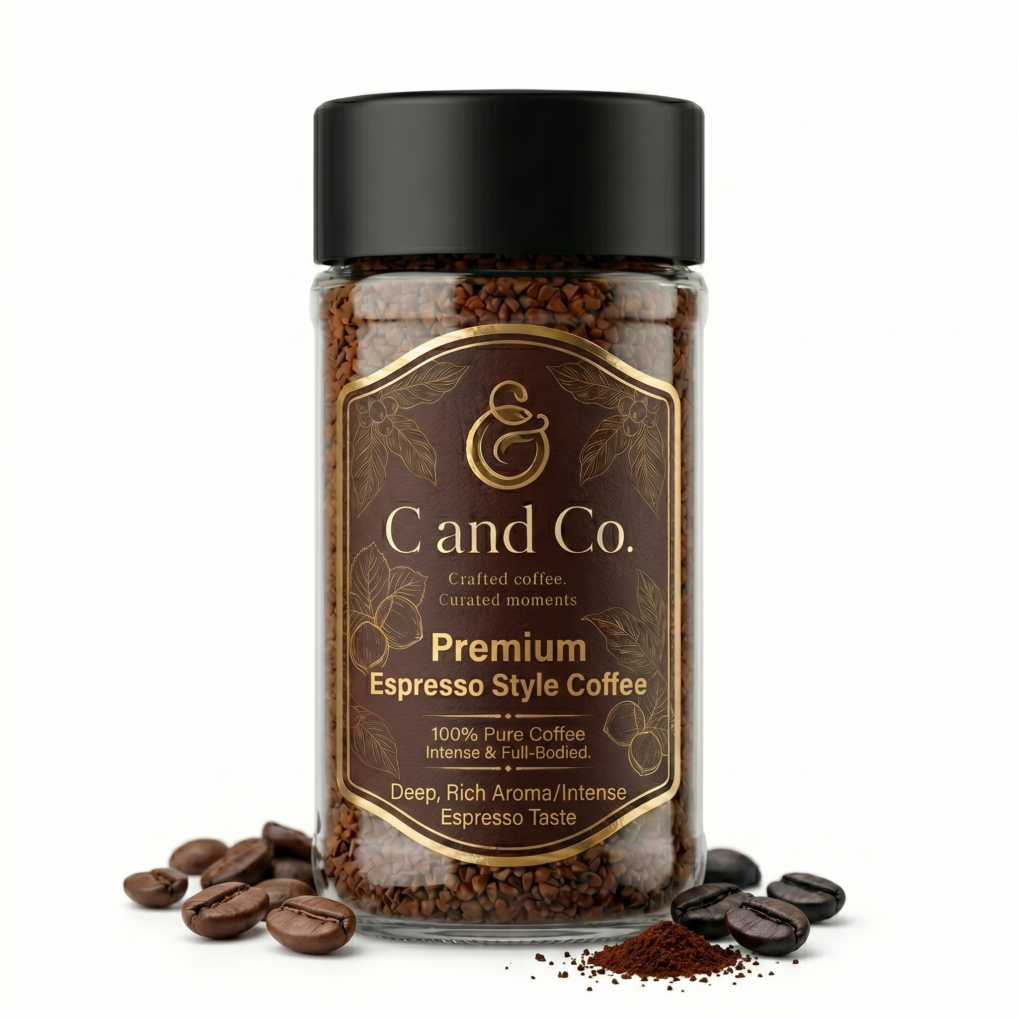 C & Co. Espresso Instant Coffee | Bold, Strong & Intense